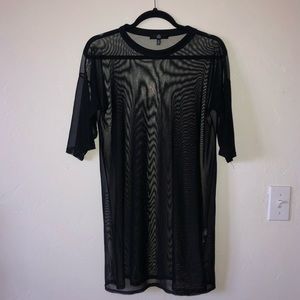 Sheer T-shirt dress